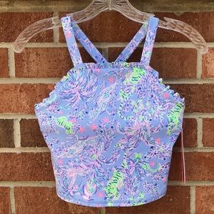 Lilly Pulitzer Letitia Sports Bra Tank Top sz XS NWT